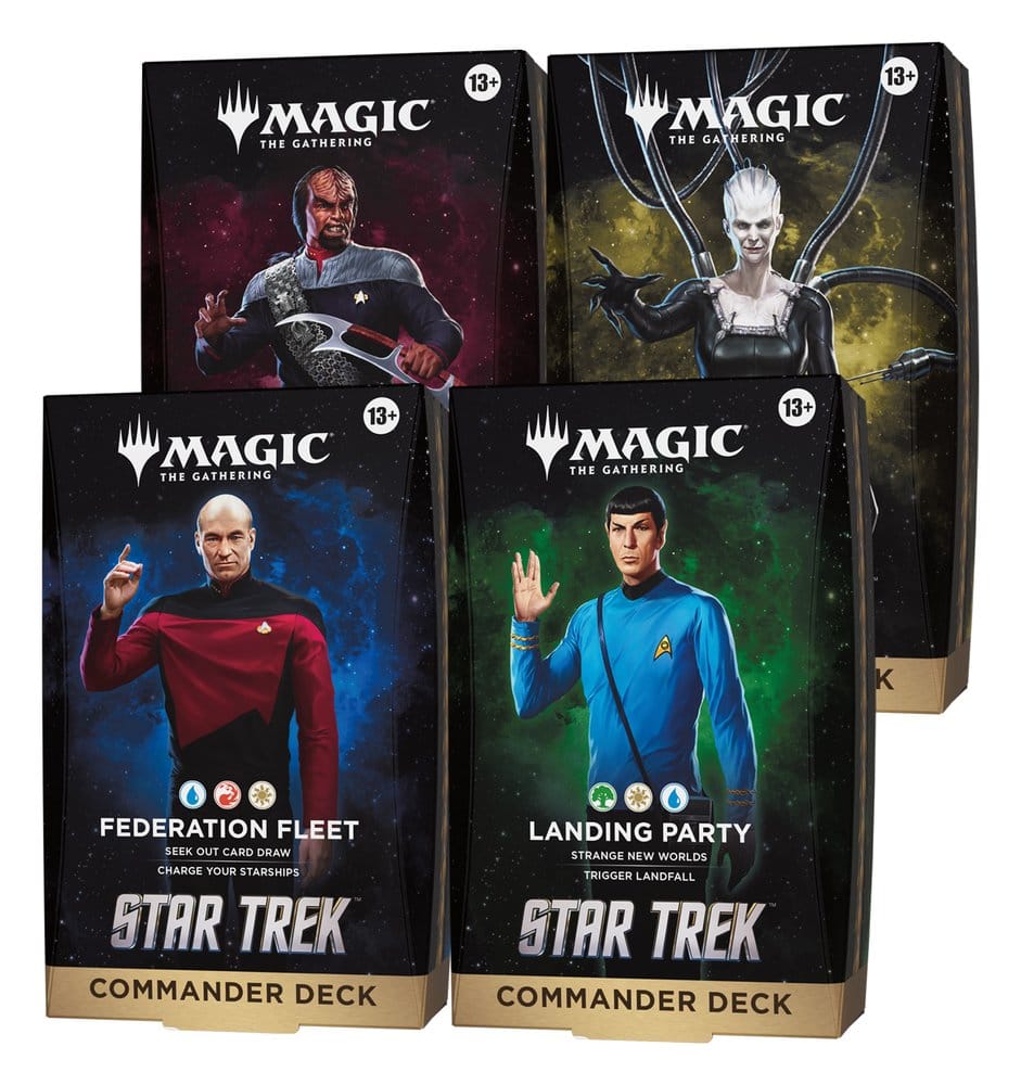 Magic the Gathering Star Trek Mazos de Commander Caja (4) inglés