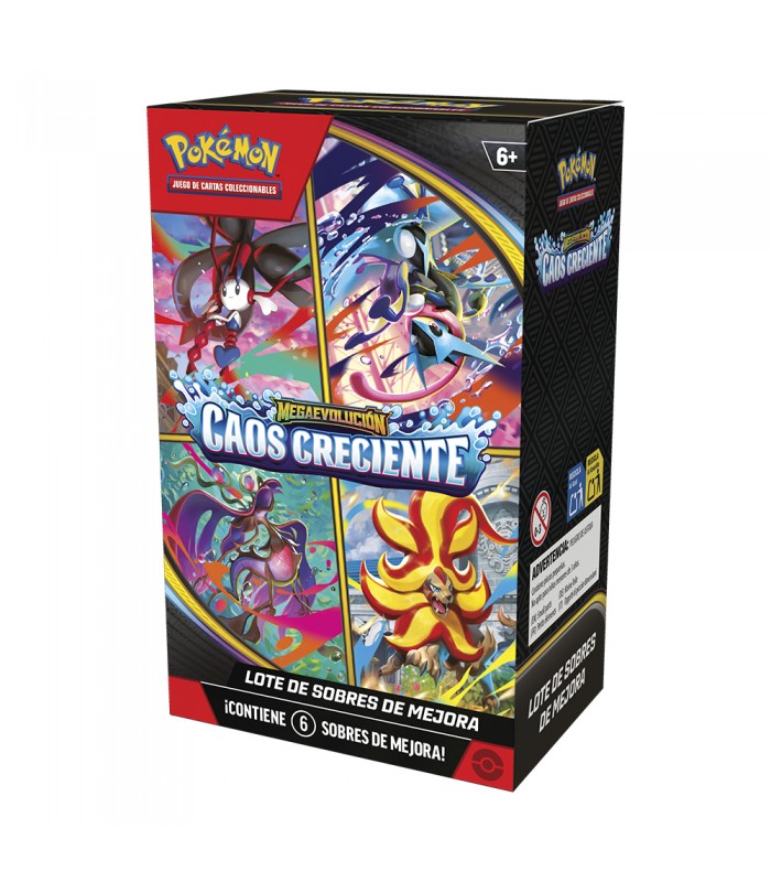 Pokémon: Lote de Sobres de Mejora de Megaevolución-Caos Creciente (6 Sobres de Mejora)
