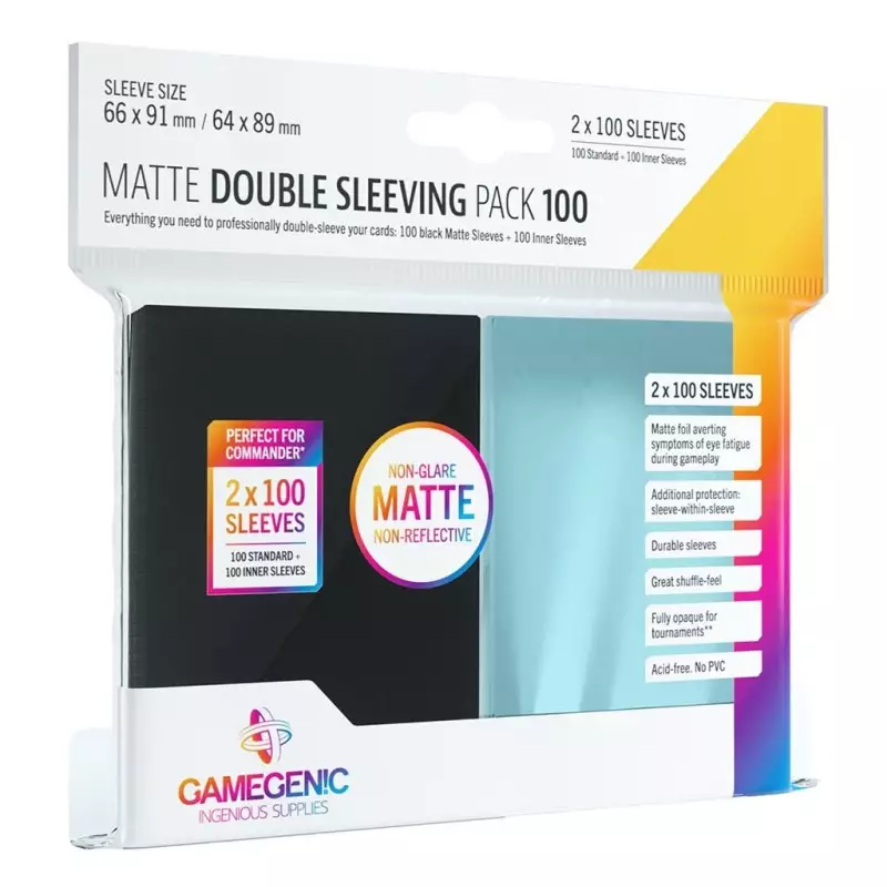 GAMEGENIC Matte Double Sleeving Pack (100)